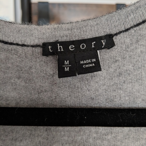 Theory Wool Coat, Grey, Size M - Picture 3 of 8